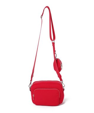 WEGO サークルポーチ付きスクエアショルダー レッド