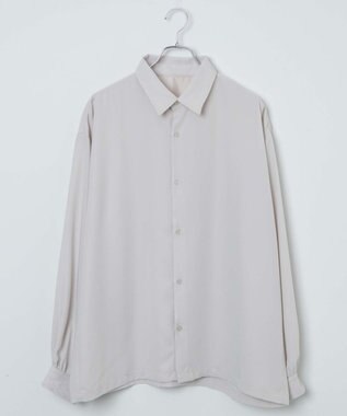 WEGO トロミBIGシャツ ライトベージュ