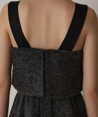 GRACE CONTINENTAL カットジャガードサロペット グレー