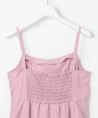 Feroux 【洗える】リボン キャミドレス ピンク系