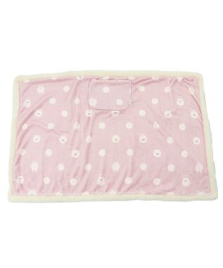 Mother garden マザーガーデン ふわんこ USB ぽかぽか ひざかけ 90cm×60cm ボタン付き ピンク（淡）