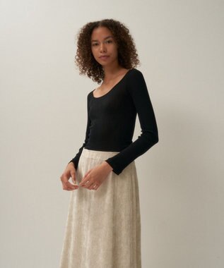 ATON COMPACT RIB | ロングスリーブＴシャツ BLACK