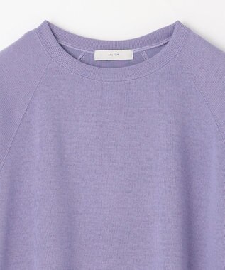ANY 【洗濯機可】クルーネックポンチョ ラベンダー