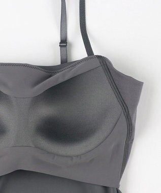 Wing カップ付きワンピース ラク きれいなバストシルエット 【シンクロブラワンピ】 キャミソール スリップ ET6022 ウイング／ワコール ダークブラウン