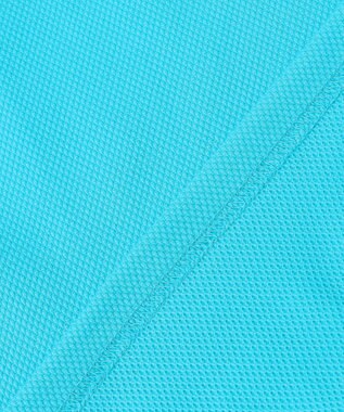23区GOLF 【MEN】【UVケア/吸水速乾】ハニカムカノコ 半袖ポロシャツ ターコイズブルー系
