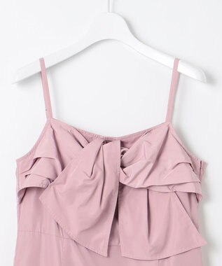 Feroux 【洗える】リボン キャミドレス ピンク系