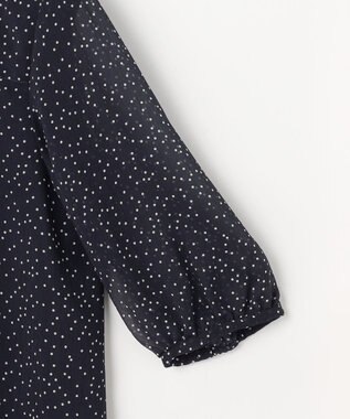 J.PRESS LADIES シアードットプリント カットソー ネイビーベース系