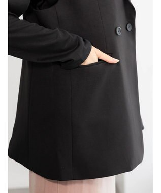 Te chichi レースドッキングテーラードジレ ブラック