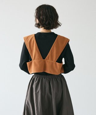 CRAFT STANDARD BOUTIQUE 2WAYカットコーデュロイビスチェ Orange