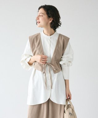 CRAFT STANDARD BOUTIQUE 2WAYカットコーデュロイビスチェ Mocha