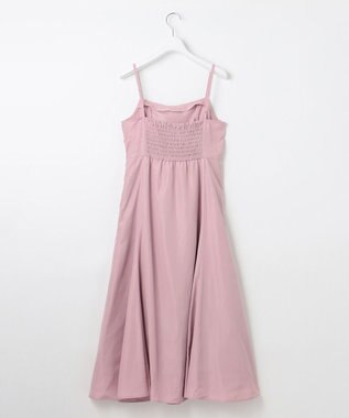 Feroux 【洗える】リボン キャミドレス ピンク系