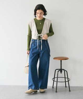 CRAFT STANDARD BOUTIQUE 2WAYカットコーデュロイビスチェ Gray Beige