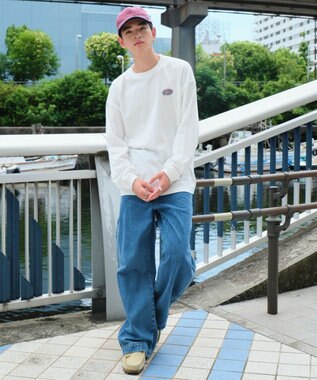 WEGO 【ユニセックス着用ITEM】サークルロゴBIG　T（LS） ホワイト