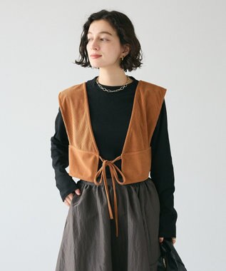 CRAFT STANDARD BOUTIQUE 2WAYカットコーデュロイビスチェ Orange