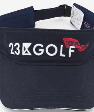 23区GOLF 【UNISEX】23区GOLF ロゴ サンバイザー ネイビー系