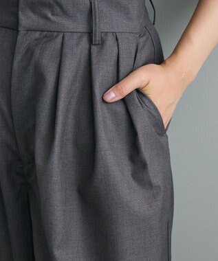 CRAFT STANDARD BOUTIQUE ３タックワイドスラックス Charcoal Gray