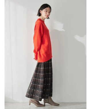 AMERICAN HOLIC ニットプリーツライクチェックスカート Check