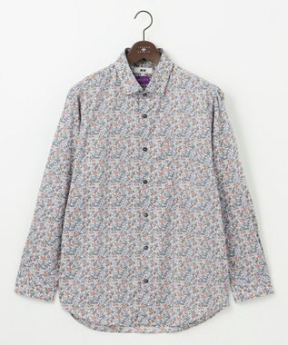 JOSEPH ABBOUD 【キングサイズ・洗える】リバティプリント シャツ アイボリー系5