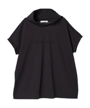 Green Parks フレンチスリーブ抜け襟カットプルオーバー Charcoal Gray