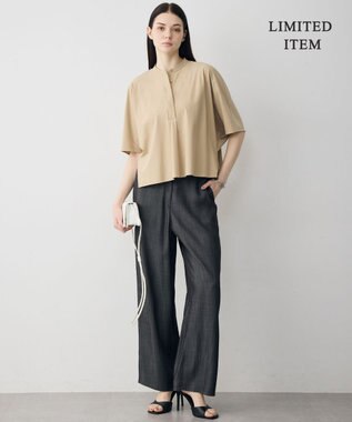 ICB L 【WEB限定】マットスキューバ ドルマンスリーブプルオーバー ベージュ