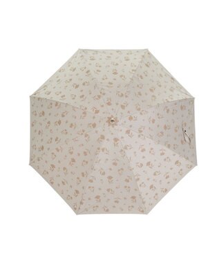 MOONBAT 晴雨兼用日傘 長傘 ボタニカル／遮光 遮熱 UV ベージュ