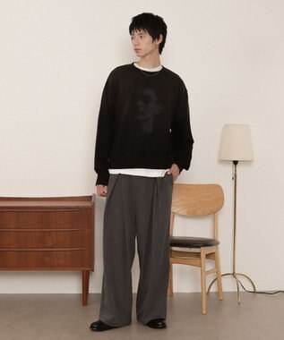 WEGO フェードプリントプルオーバー ブラック