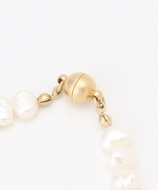 自由区 淡水パール3WAY ネックレス マットゴールド