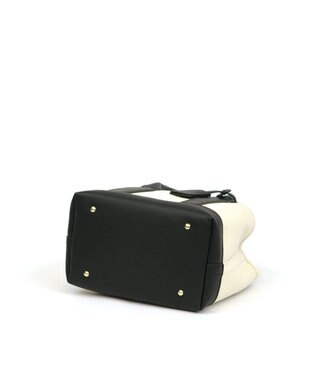 UNBILLION cachecache ショルダー付きパーテーションキャンバストート ブラック