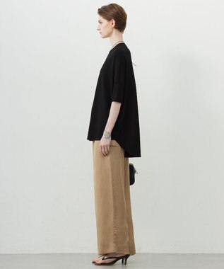 ICB L 【洗える】 キュプラピグメントクロス カーゴパンツ チノベージュ系