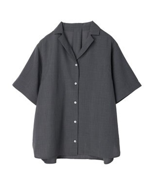 Green Parks 速乾開襟シャツ Charcoal Gray