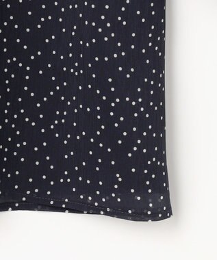 J.PRESS LADIES シアードットプリント カットソー ネイビーベース系
