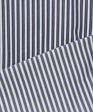 JOSEPH ABBOUD スト レッチストライプシャツ ネイビー系1