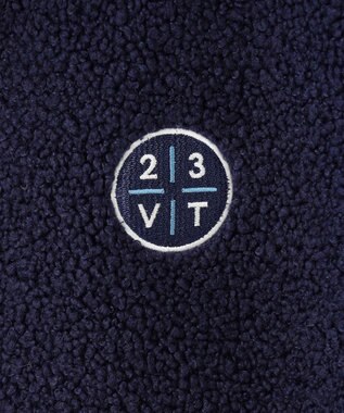 23区GOLF 【WOMEN】ボアベスト ネイビー系