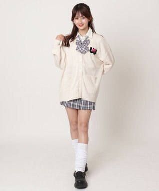 WEGO 【SCHOOLITEM】ワールドペガサスコラボカーディガン オフホワイト