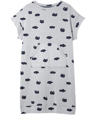 tsumori chisato SLEEP ツモリチサト ワンピース 綿100%(本体) ジャカード 4分袖 ロング丈 レディース UNX105/ワコール