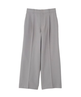 Green Parks きれシルストレートワイドパンツ Gray