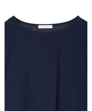 Green Parks 裾ドッキングレイヤー風７分袖プルオーバー Navy