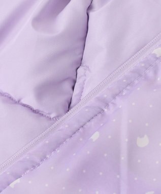 ANY KIDS 【洗濯機OK】中綿リボンコート ラベンダー