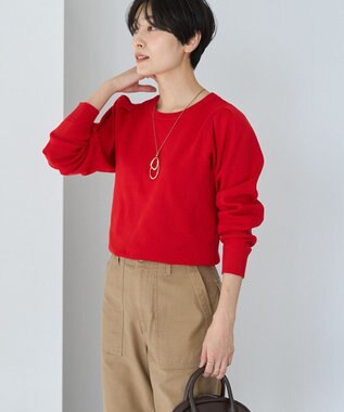 AMERICAN HOLIC エコカルットショルダータックニットプルオーバー Red