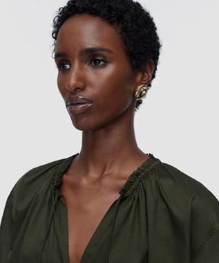 JOSEPH コットンサティーンブラウス　NADOR Palm Leaf