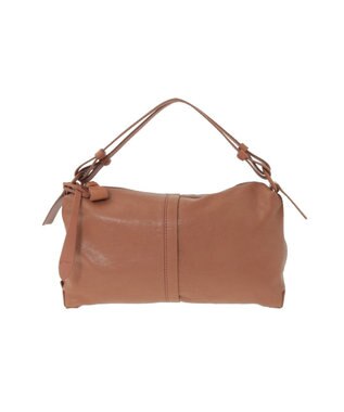 genten ライトシープ　ボストン型トートバッグ キャメル