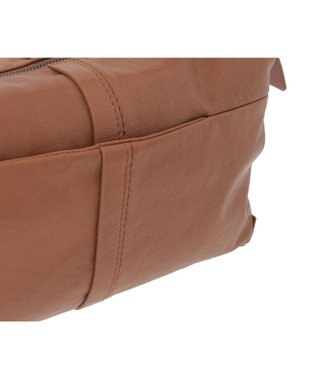 genten ライトシープ　ボストン型トートバッグ キャメル