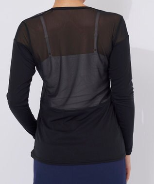 FILA GOLF／marie claire 【Marie claire sports】メッシュ切替アンダーシャツ ブラック