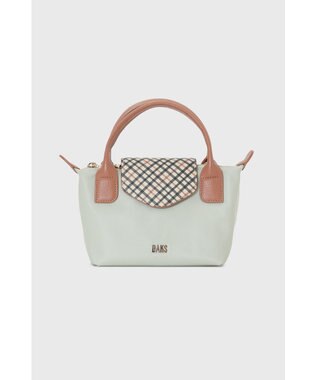 DAKS 【2WAY】ナイロン×牛革 ハウスチェック ミニバッグ