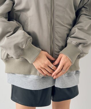 earth music&ecology リバーシブルMA-1 カーキ