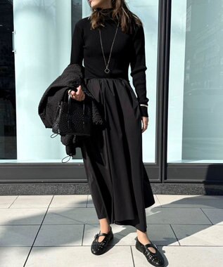 Green Parks AnriettMusee フロントジップジャガードブルゾン Black