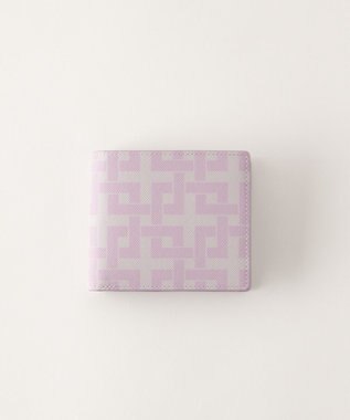 MIYABIYA La quoh with kirakaracho 角つなぎ プリントレザー 二つ折り財布