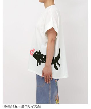 tsumori chisato SLEEP ツモリチサト トップス 綿100%(本体) 天竺素材 4分袖 レディース UTT118 /ワコール アイボリー