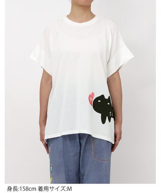 tsumori chisato SLEEP ツモリチサト トップス 綿100%(本体) 天竺素材 4分袖 レディース UTT118 /ワコール アイボリー