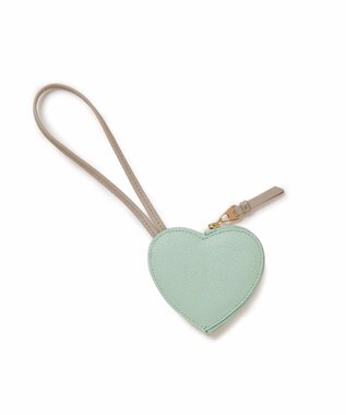 TOPKAPI 【Breath TOPKAPI】【TOPKAPI × 藤本美貴さんコラボ】スコッチグレイン ハートチャーム ポーチ/撥水